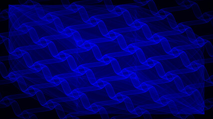 Abstrakter Hintergrund 4k blau hell dunkel Wellen und Linien Muster