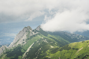 Giewont peak in the Polish Tatras