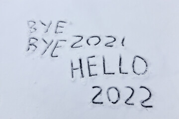 the inscription about the new year 2022