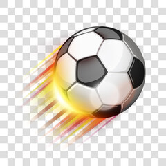 Soccer sport ball flying
