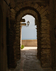 Obraz premium portico con lampione