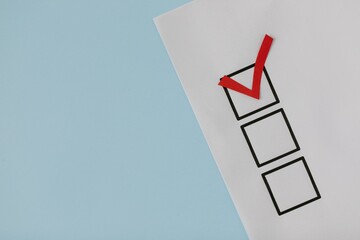 red check box
