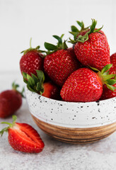 Fresh ripe delicious strawberries