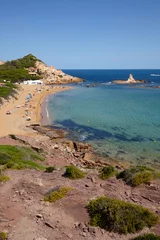 Photo sur Plexiglas Cala Pregonda, île de Minorque, Espagne The beach of Cala Pregonda, Menorca,Balearic Islands, Spain