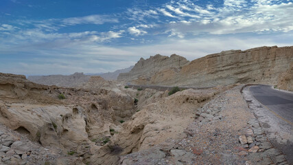 Makran Coastal Highway along Pakistan's Arabian Sea coast from Karachi to Gwadar in Balochistan province