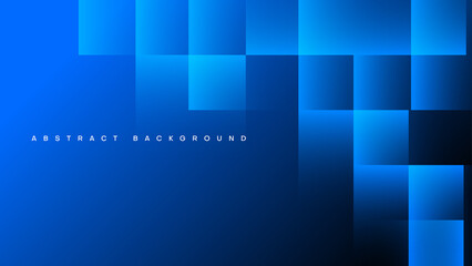 Fototapeta na wymiar abstract blue square background