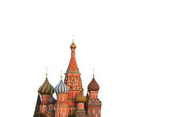 Saint Basil's Cathedral, or Cathedral of Vasily the Blessed, in the Red Square, Moscow, Russia