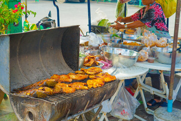 パッタヤーの露店（タイ王国）イメージ