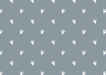 Bird footprints symbol. Bird footprints pattern wallpaper.