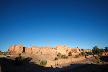 Fototapeta na wymiar The traditional architecture of Taourirt Kasbah, Ouarzazate, Morocco