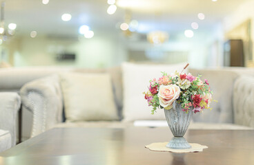 Flower on table.