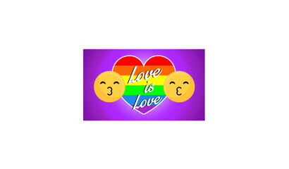 lgbt emoji love is love 