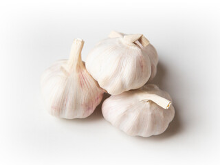 Obraz na płótnie Canvas Garlic Isolated on white background