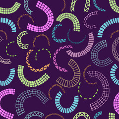 Seamless abstract background. Background with abstract shapes. Vector illustration. Fashionable fabric, wrapping paper. grunge texture.