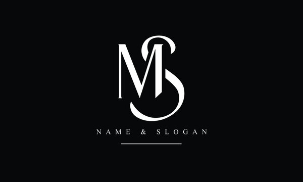 Initials MS logo design. Initial Letter Logo. Luxury logo template Stock  Vector | Adobe Stock