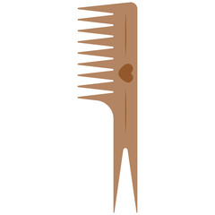 Vector illustration of a comb on a white background
