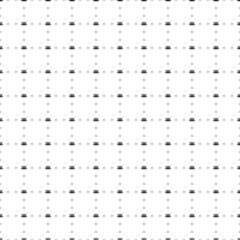 Square seamless background pattern from black people symbols are different sizes and opacity. The pattern is evenly filled. Vector illustration on white background