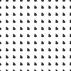 Square seamless background pattern from black bag of money symbols. The pattern is evenly filled. Vector illustration on white background