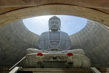 頭大仏　北海道札幌市南区真駒内滝野霊園　安藤忠雄設計