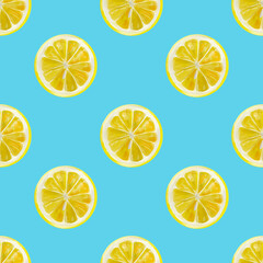 seamless pattern with lemons