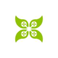 Natural drones Leaf Logo Design