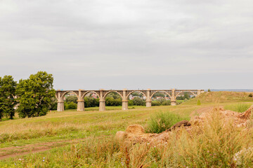 Mokrinsky railway bridge is a historical reinforced concrete arched viaduct, a railway crossing over the Utka river, located in the village of Mokry, Kanashsky district of the Chuvash Republic. Summer