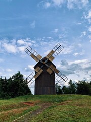 Fototapeta na wymiar windmill in the countryside