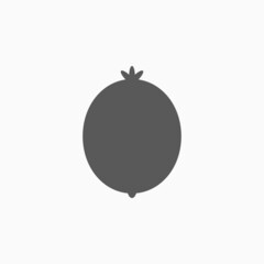 kiwi icon, fruit vector illustration