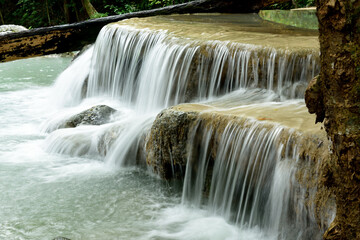 Erawan waterfall at kanchanaburi ,thailand.