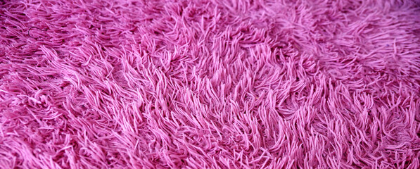 Fototapeta premium faux pink fur close up for textile background