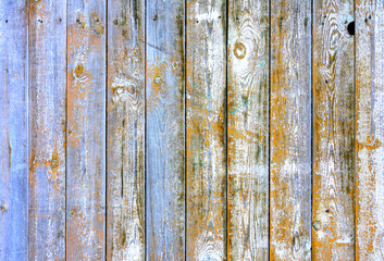 Fototapeta na wymiar A wooden wall with an aged surface. Vintage wall and floor made of darkened wood, realistic plank texture. 