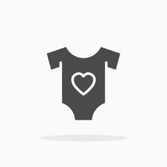 Baby clothes icon.
