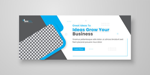 Business social media banner template