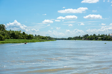 Tha Chin River, Samut Sakhon Province, Thailand