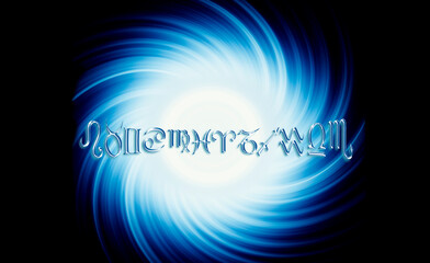 astrological background zodiac signs in blue color like astrology and esoteric concept