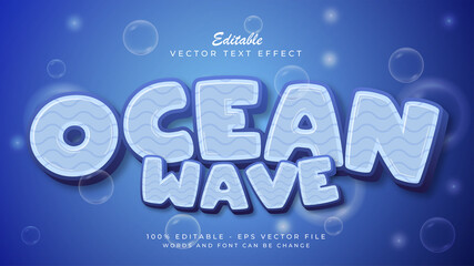 Water text effect style concept, editable text