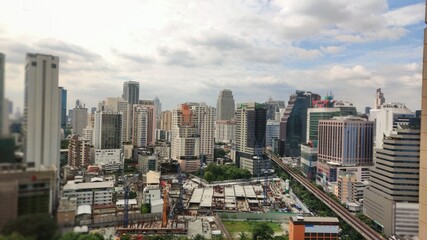 View from tall buildings in Thailand