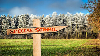Street Sign SPECIAL SCHOOL