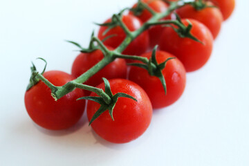 Cherry tomatoes on the vine
