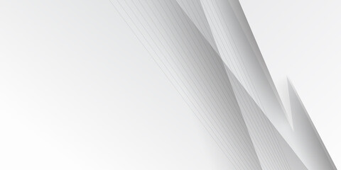 White vector background with wavy lines and shadows 