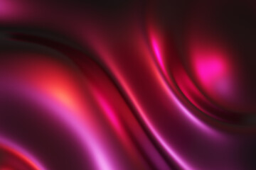 Abstract purple background.Crimson red cloth waves abstract luxury background. Liquid effect, purple wavy backdrop.Drapery texture. Coneptual romantic wallpaper 3D design.