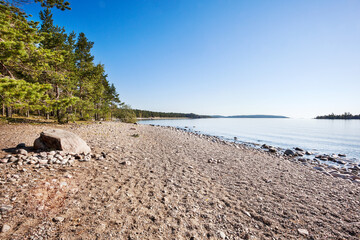 Lake Ladoga skerries. Karelia. Russia