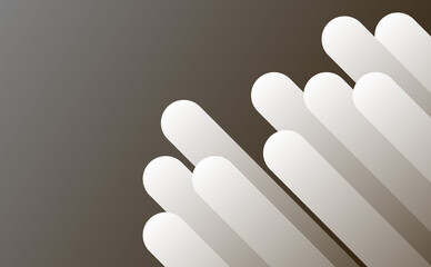 Abstract gray gradient background, white curve line shape, background design for business.
