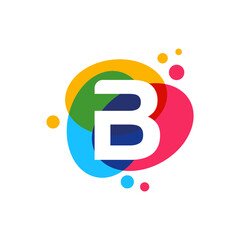 Abstract b Initial logo designs, Colorful b initial logo designs vector. © SUGIYARTO