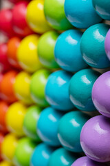 Creative wooden rainbow background