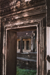 Fototapeta na wymiar Angkor Wat window