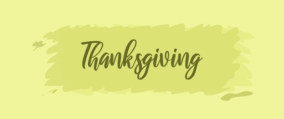 Happy thanksgiving lettering with absract background in different opacity. Thanksgiving card design concept. 