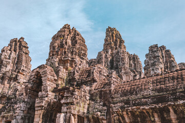 Fototapeta na wymiar Towers of Angkor Wat in Cambodia
