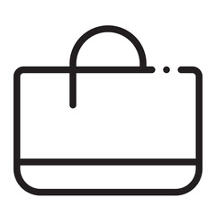 shopping bag line icon