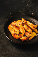 Spicy Oven Roasted Potato Wedges